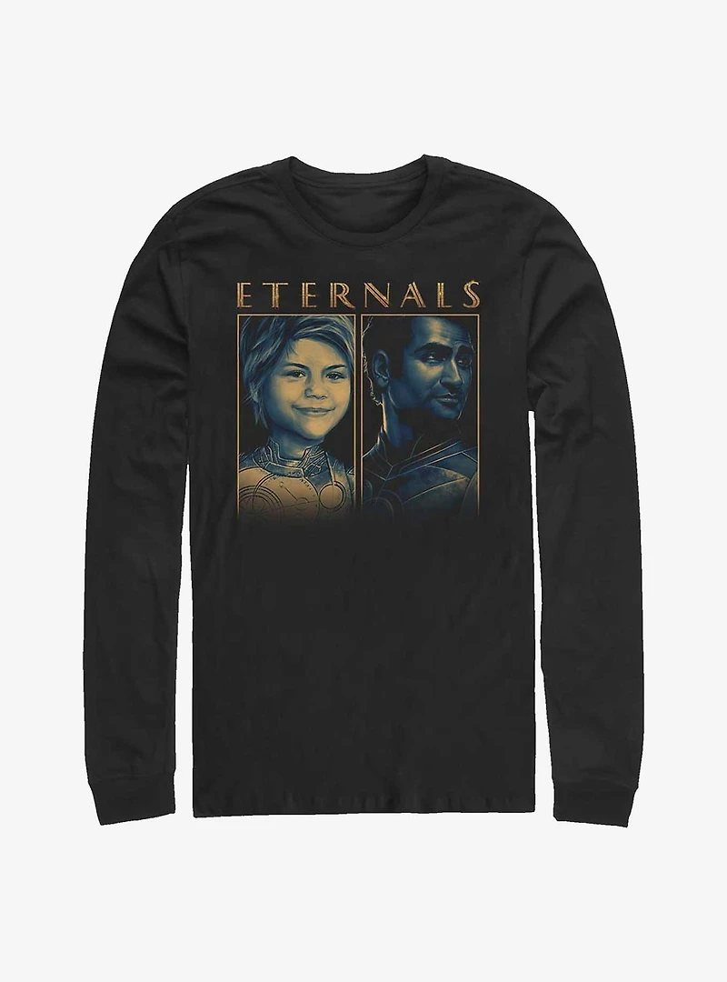 Marvel Eternals Sprite & Kingo Duo Box Long-Sleeve T-Shirt
