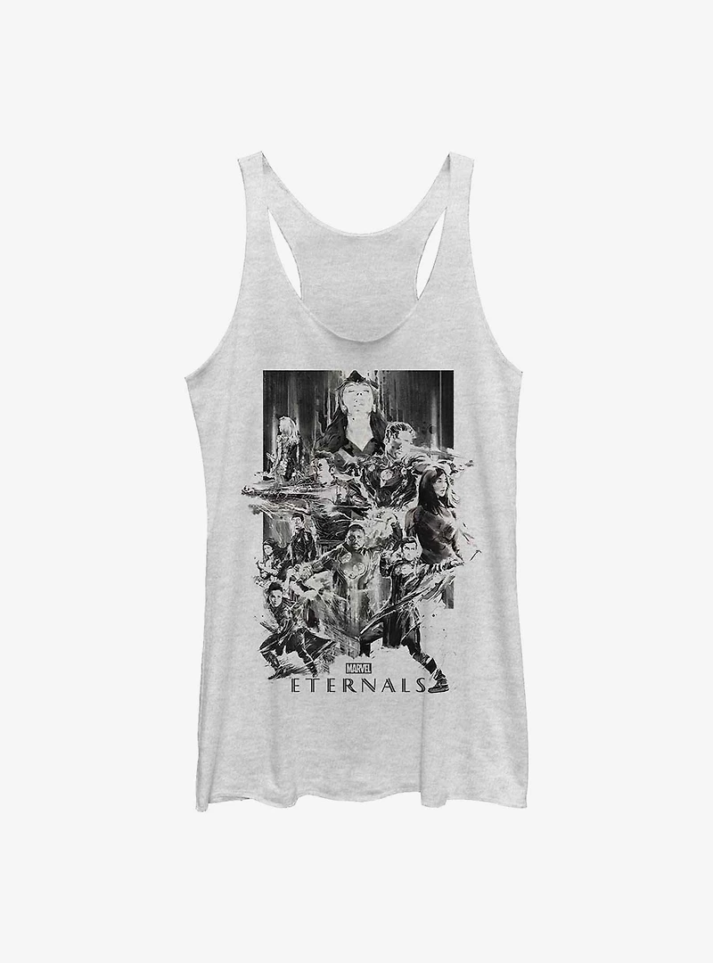 Marvel Eternals Paint Splatter Poster Womens Tank Top
