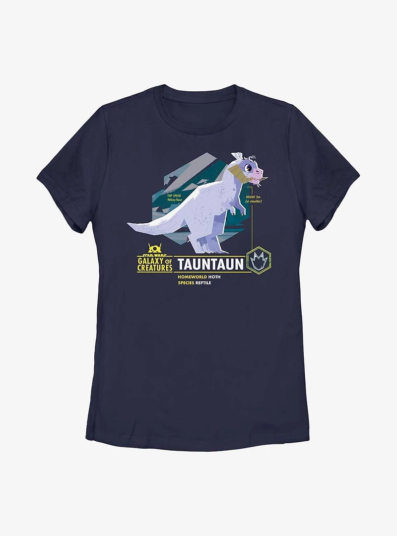 Star Wars Galaxy Of Creatures Tauntaun Womens T-Shirt