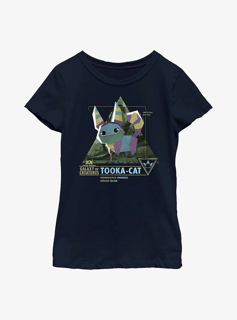 Star Wars Galaxy Of Creatures Tooka-Cat Species Youth Girls T-Shirt