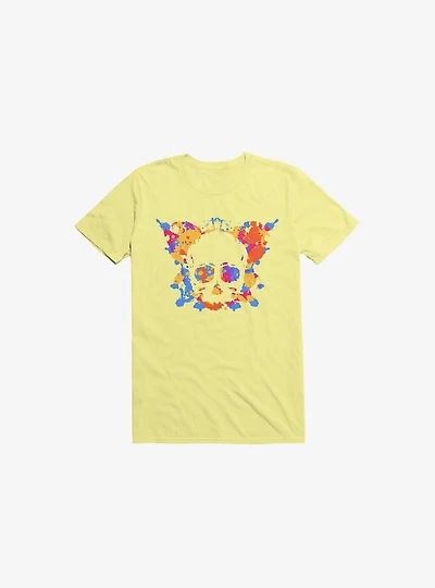 Inkblot Test Skull And Butterfly T-Shirt