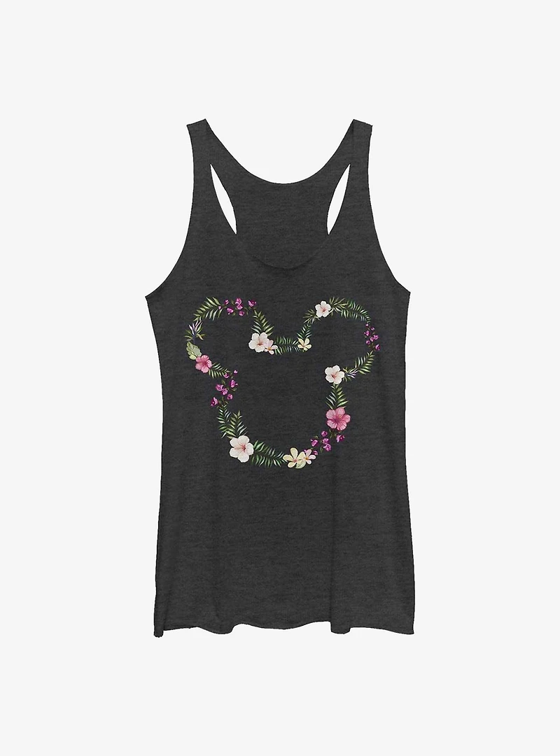 Disney Mickey Mouse Floral Girls Tank