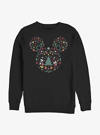 Disney Mickey Mouse & Minnie Holiday Icon Ear Fill Sweatshirt