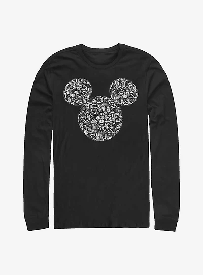 Disney Mickey Mouse Icons Fill Long-Sleeve T-Shirt