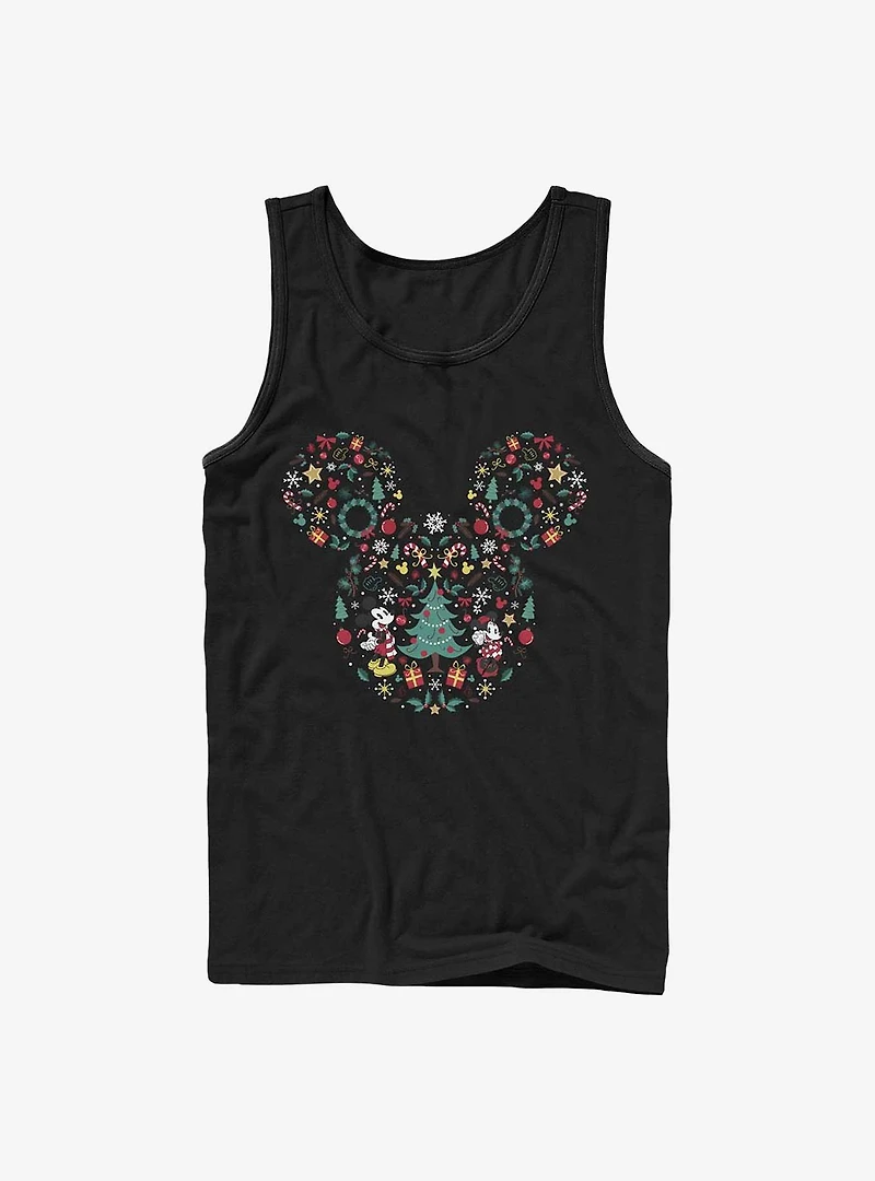 Disney Mickey Mouse & Minnie Holiday Icon Ear Fill Tank Top