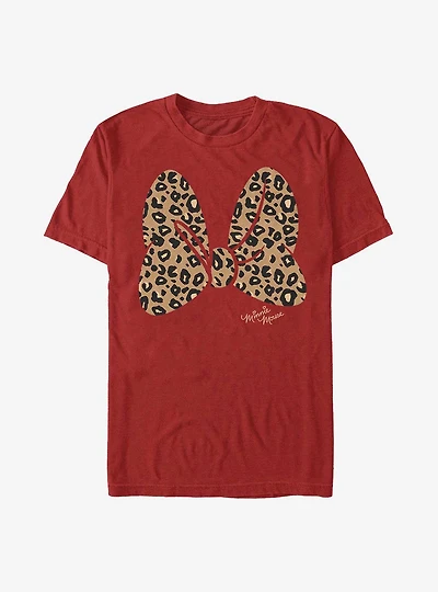 Disney Mickey Mouse Animal Print Bow T-Shirt
