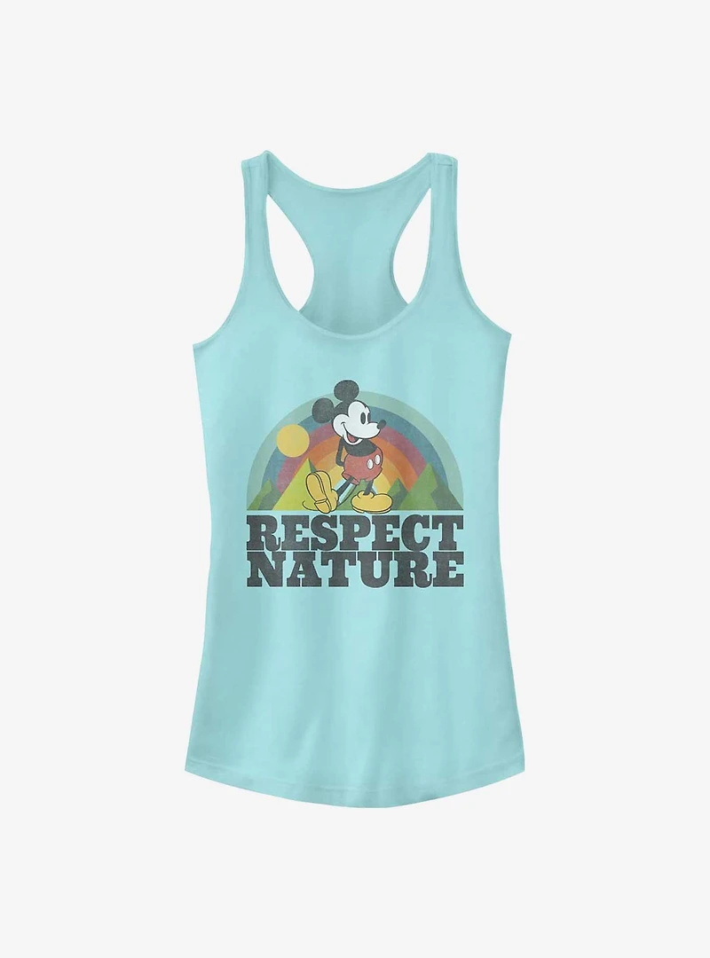 Disney Mickey Mouse Respect Nature Girls Tank