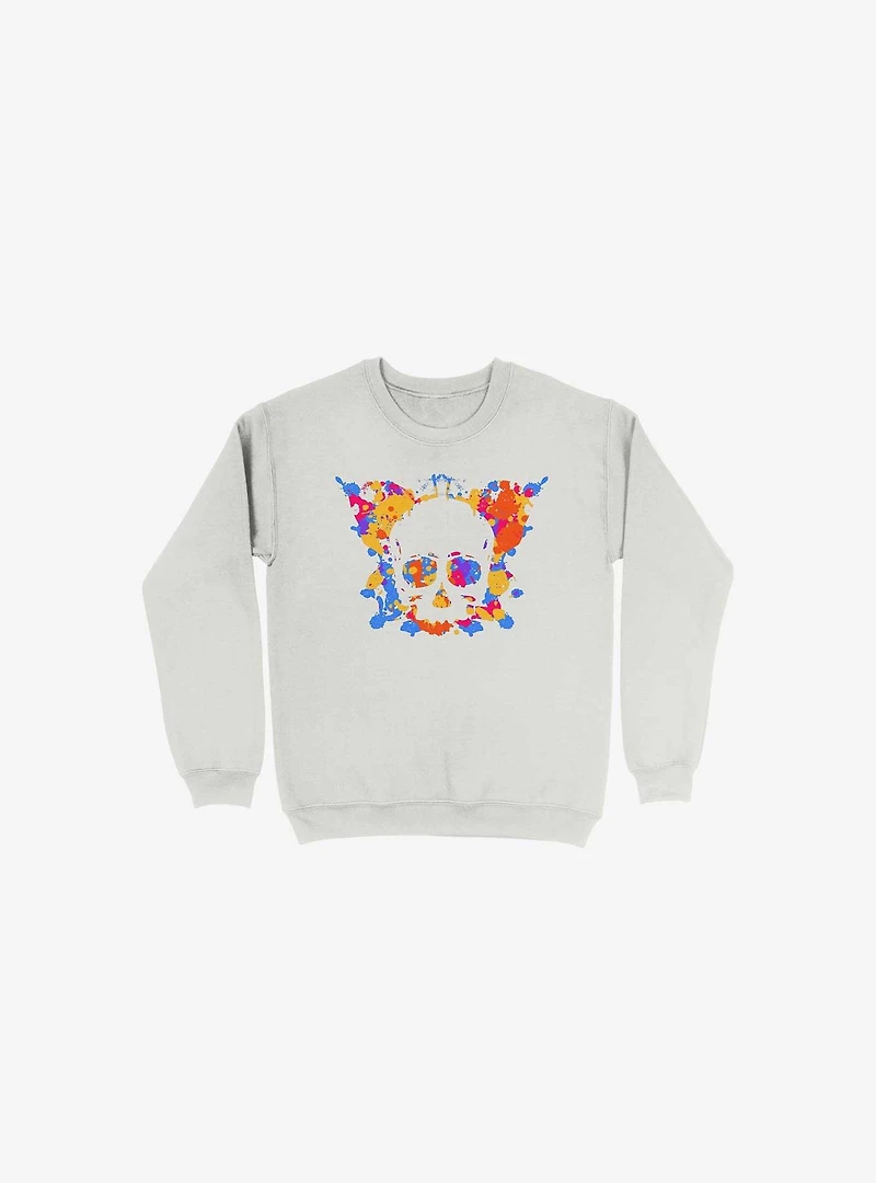 Inkblot Test Skull And Butterfly Sweatshirt