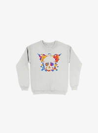 Inkblot Test Skull And Butterfly Sweatshirt