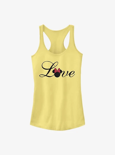 Disney Minnie Mouse Love Script Girls Tank