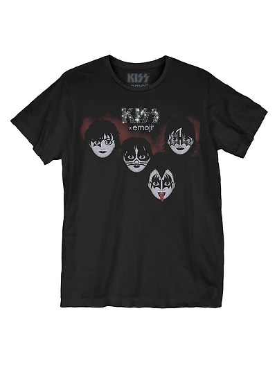 KISS Emoji Chibi Bandmates Girls T-Shirt
