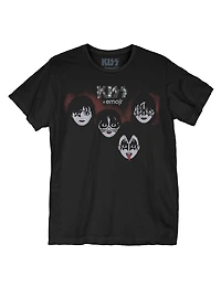 KISS Emoji Chibi Bandmates Girls T-Shirt