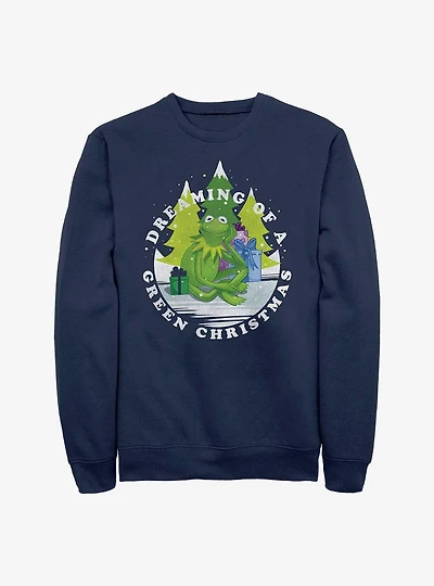 Disney The Muppets Dreaming Of A Green Christmas Sweatshirt