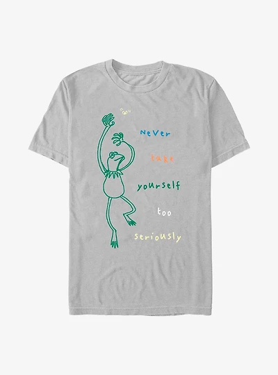 Disney The Muppets Kermit Never Take Yourself Too Seriously Doodle T-Shirt