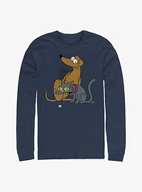The Simpsons Family Pets Long-Sleeve T-Shirt