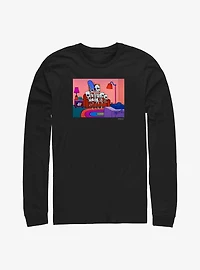 The Simpsons Treehouse Of Horror Intro Couch Long-Sleeve T-Shirt