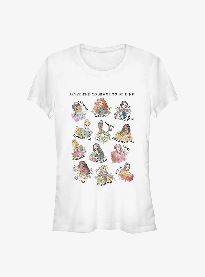 Disney Princess Hand Drawn Textbook Girls T-Shirt