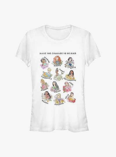 Disney Princess Hand Drawn Textbook Girls T-Shirt