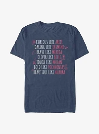 Disney Princess Character Traits T-Shirt