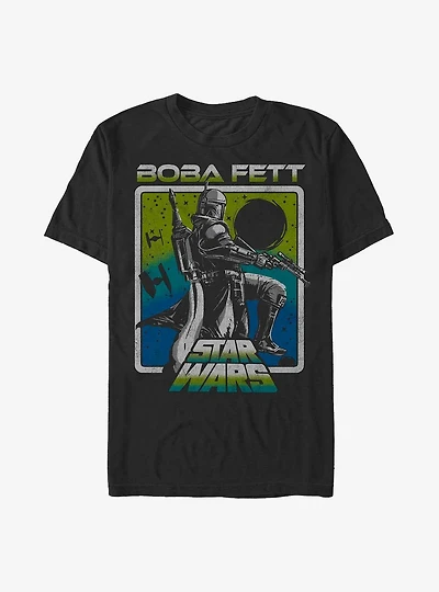 Star Wars The Book Of Boba Fett Fett Sunset T-Shirt