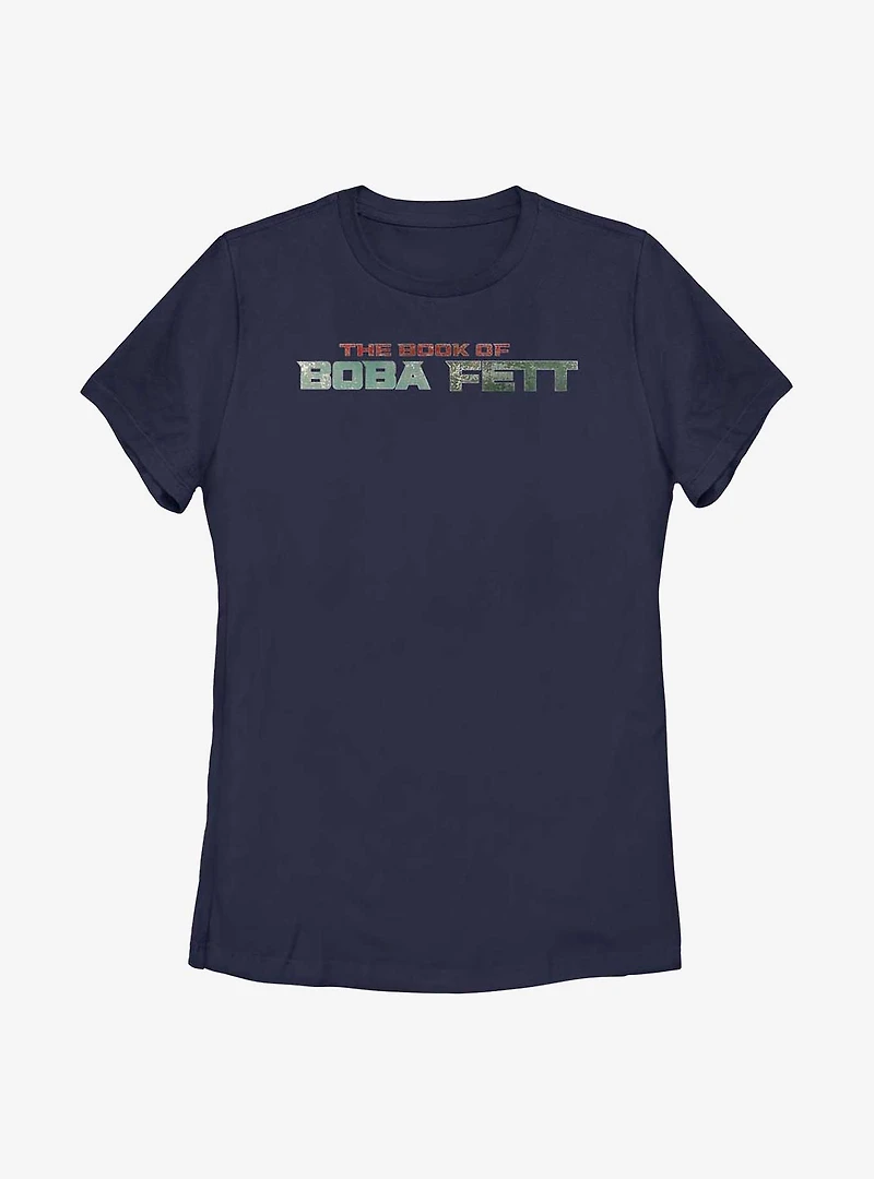 Star Wars: The Book Of Boba Fett Text Logo Womens T-Shirt