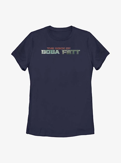 Star Wars: The Book Of Boba Fett Text Logo Womens T-Shirt