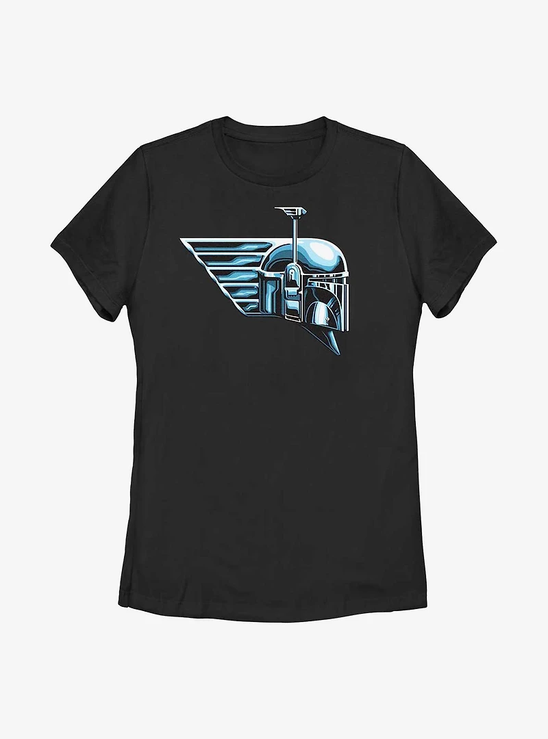 Star Wars: The Book Of Boba Fett Chrome Helmet Womens T-Shirt