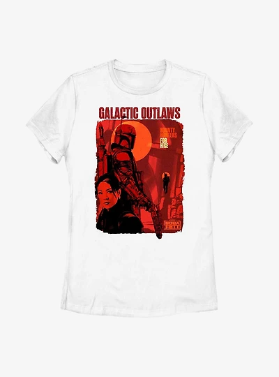 Star Wars: The Book Of Boba Fett Bounty Hunters For Hire Womens T-Shirt