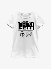 Star Wars: The Book Of Boba Fett Armor Logos Youth Girls T-Shirt
