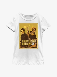 Star Wars: The Book Of Boba Fett Fennec & Galactic Outlaws Youth Girls T-Shirt
