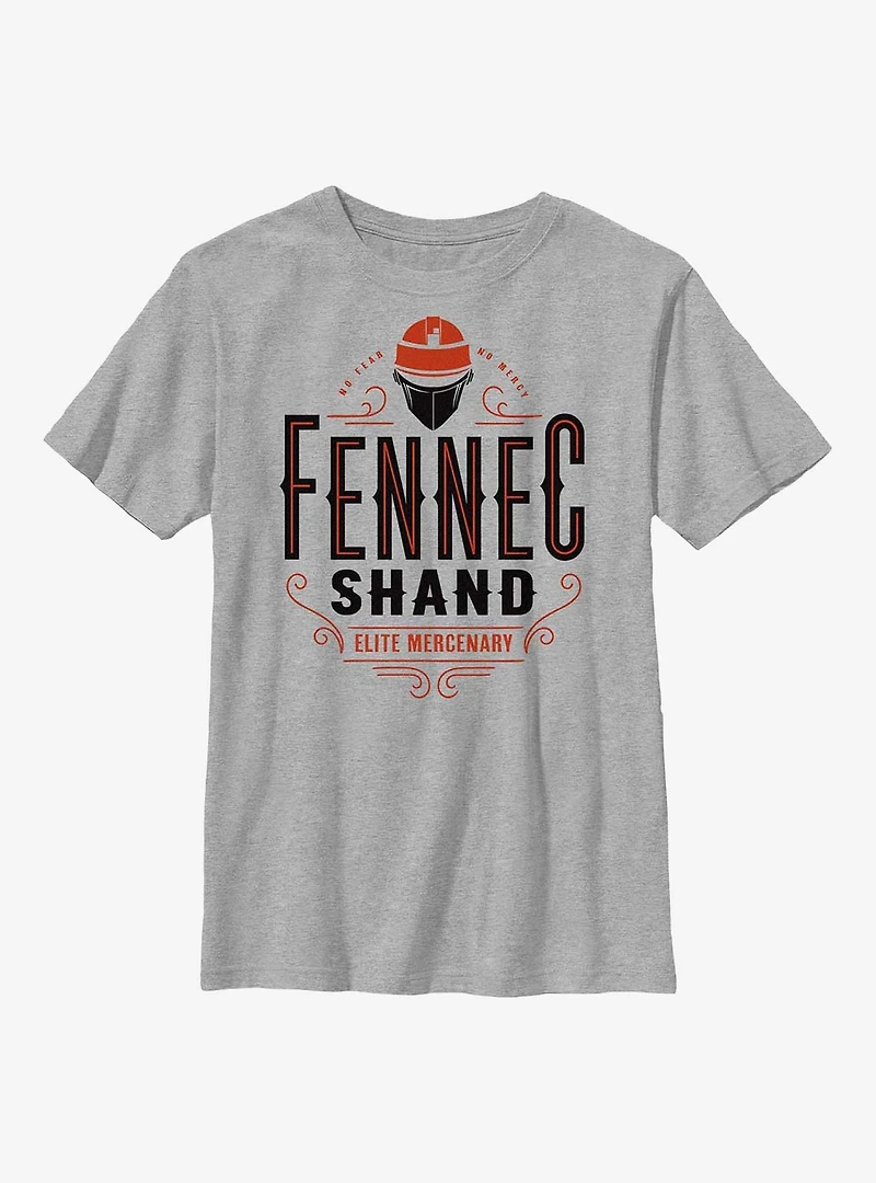 Star Wars: The Book Of Boba Fett Fennec Shand Elite Mercenary Youth T-Shirt