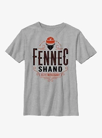Star Wars: The Book Of Boba Fett Fennec Shand Elite Mercenary Youth T-Shirt