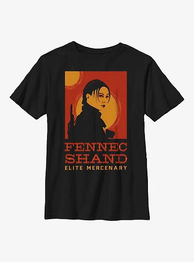 Star Wars: The Book Of Boba Fett Fennec Shand Poster Youth T-Shirt