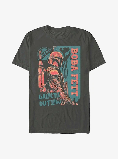 Star Wars: The Book Of Boba Fett Galactic Outlaw Posterized T-Shirt