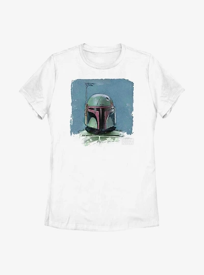 Star Wars: The Book Of Boba Fett Sketch Portrait Womens T-Shirt