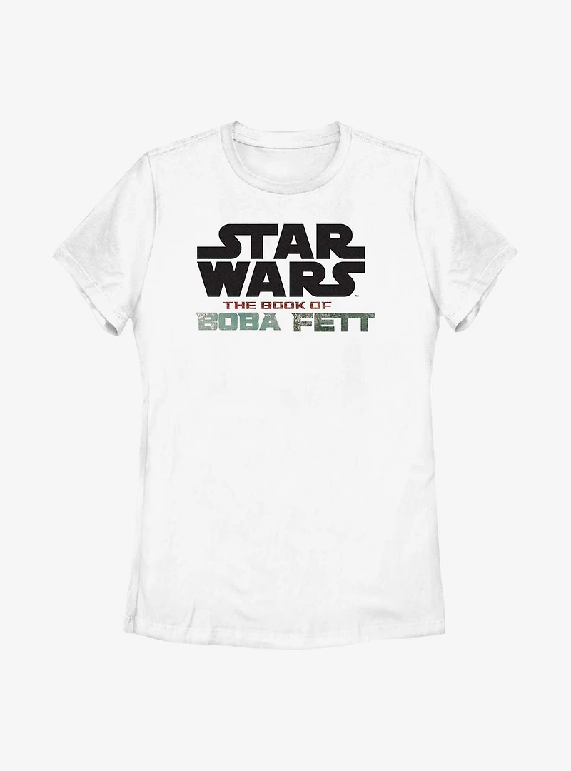 Star Wars: The Book Of Boba Fett Large Wars Logo Womens T-Shirt