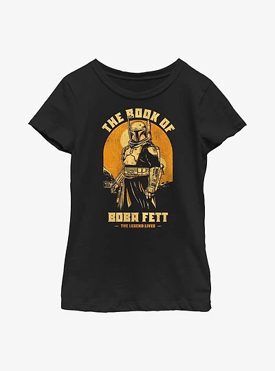 Star Wars: The Book Of Boba Fett Legend Lives Youth Girls T-Shirt
