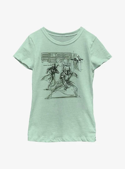Star Wars: The Book Of Boba Fett Fennec & New Outlaw Overlords Youth Girls T-Shirt