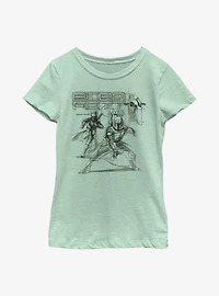 Star Wars: The Book Of Boba Fett Fennec & New Outlaw Overlords Youth Girls T-Shirt