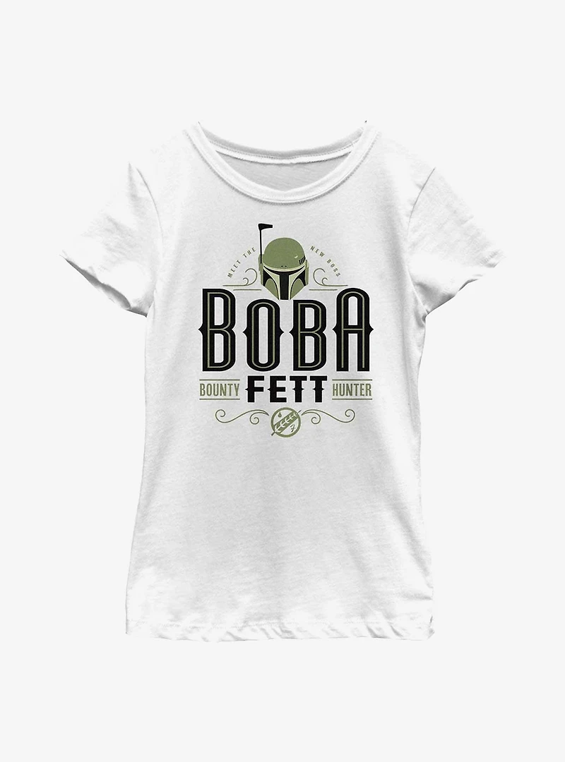 Star Wars: The Book Of Boba Fett Stylized Bounty Hunter Youth Girls T-Shirt