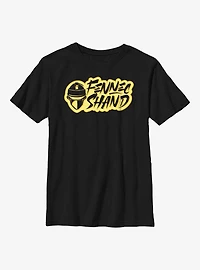 Star Wars: The Book Of Boba Fett Fennec Shand Text Logo Youth T-Shirt