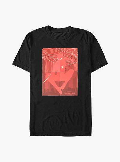 Marvel Spider-Man: No Way Home Slinging Hero Poster T-Shirt