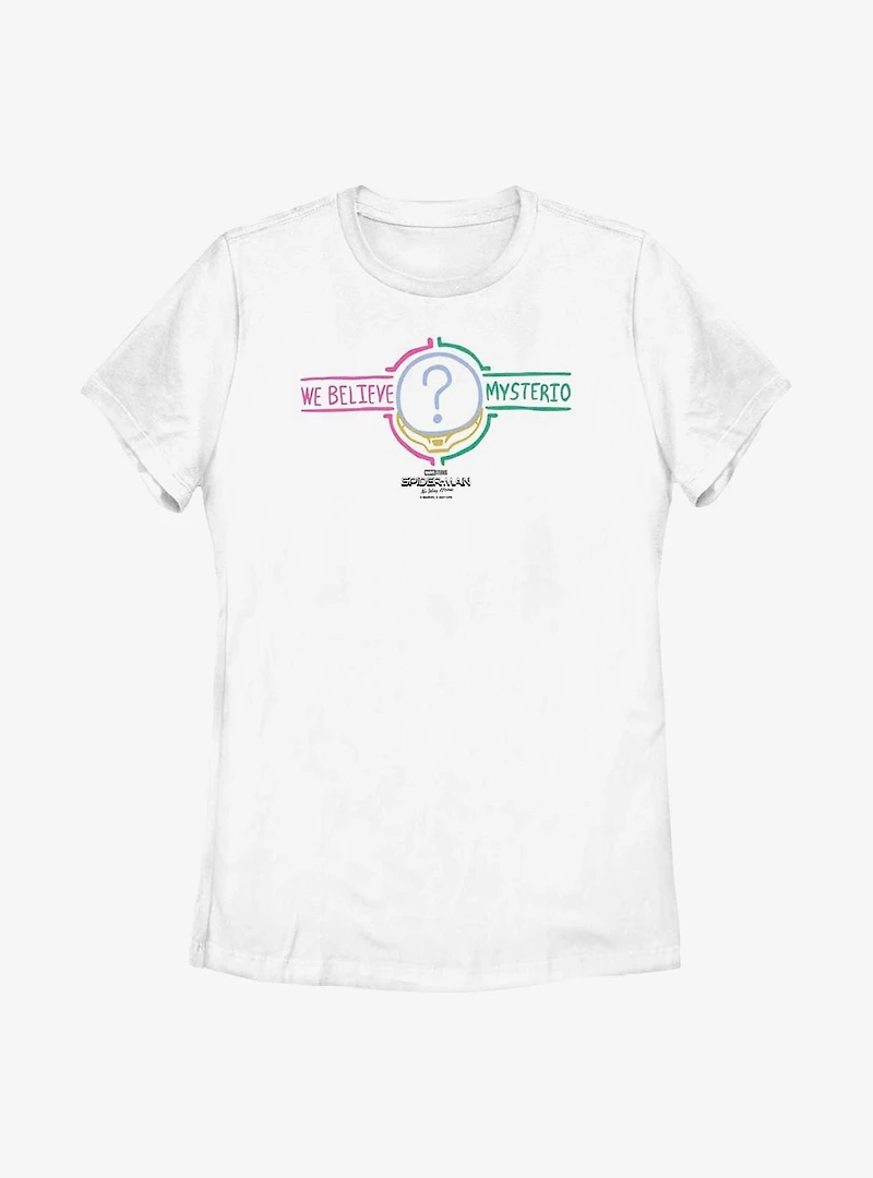 Marvel Spider-Man: No Way Home We Believe Mysterio Womens T-Shirt