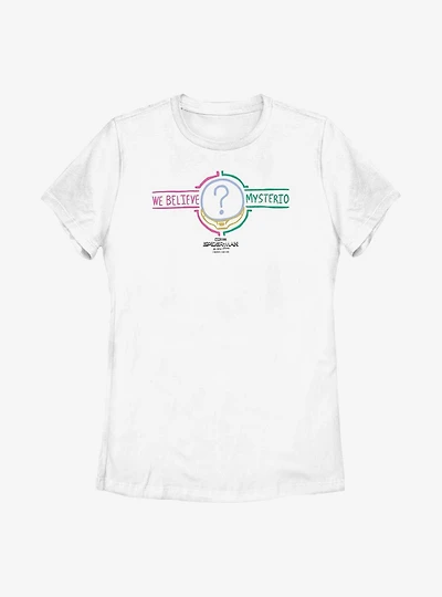 Marvel Spider-Man: No Way Home We Believe Mysterio Womens T-Shirt