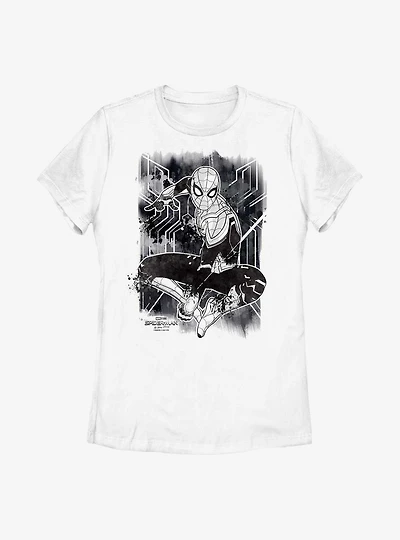 Marvel Spider-Man: No Way Home Inked Spider-Man Womens T-Shirt
