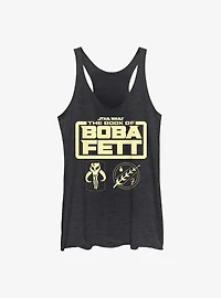 Star Wars The Book Of Boba Fett Armor Logo Girls Tank Top