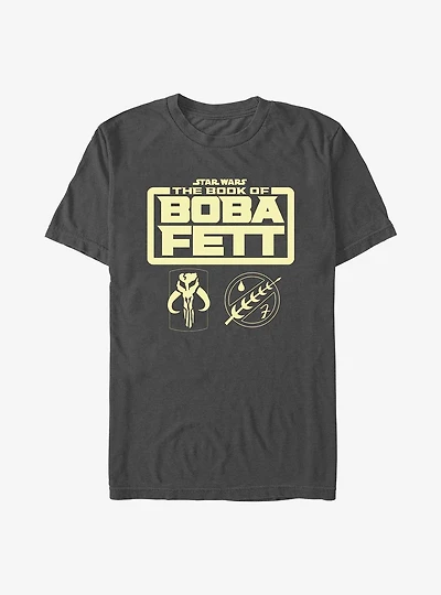 Star Wars The Book Of Boba Fett Armor Logo T-Shirt