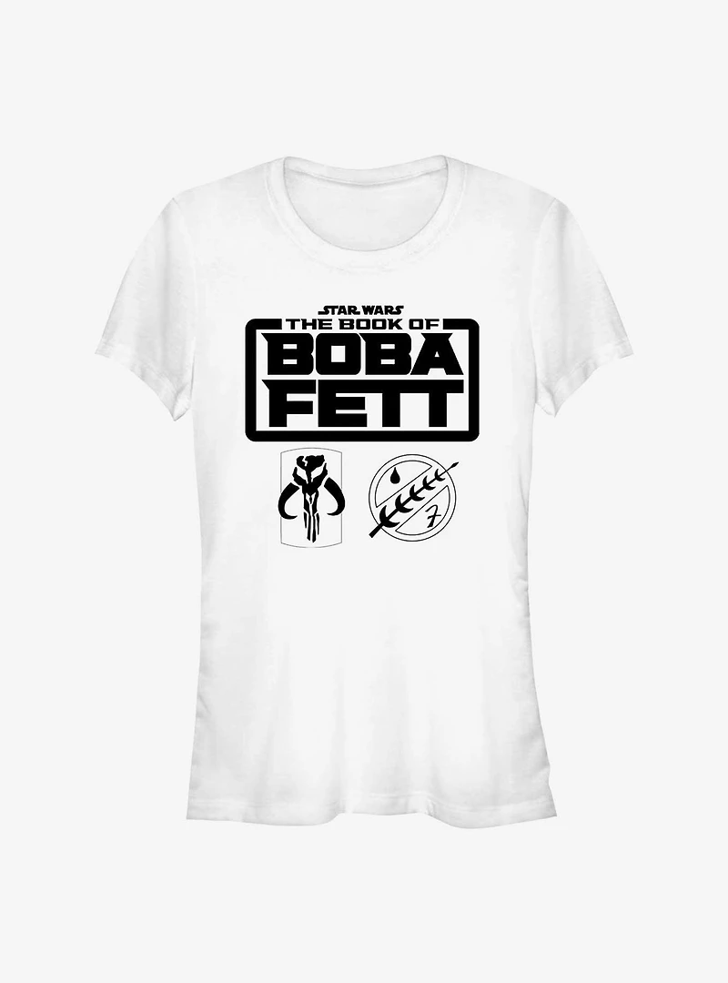Star Wars The Book Of Boba Fett Armor Logo Girls T-Shirt