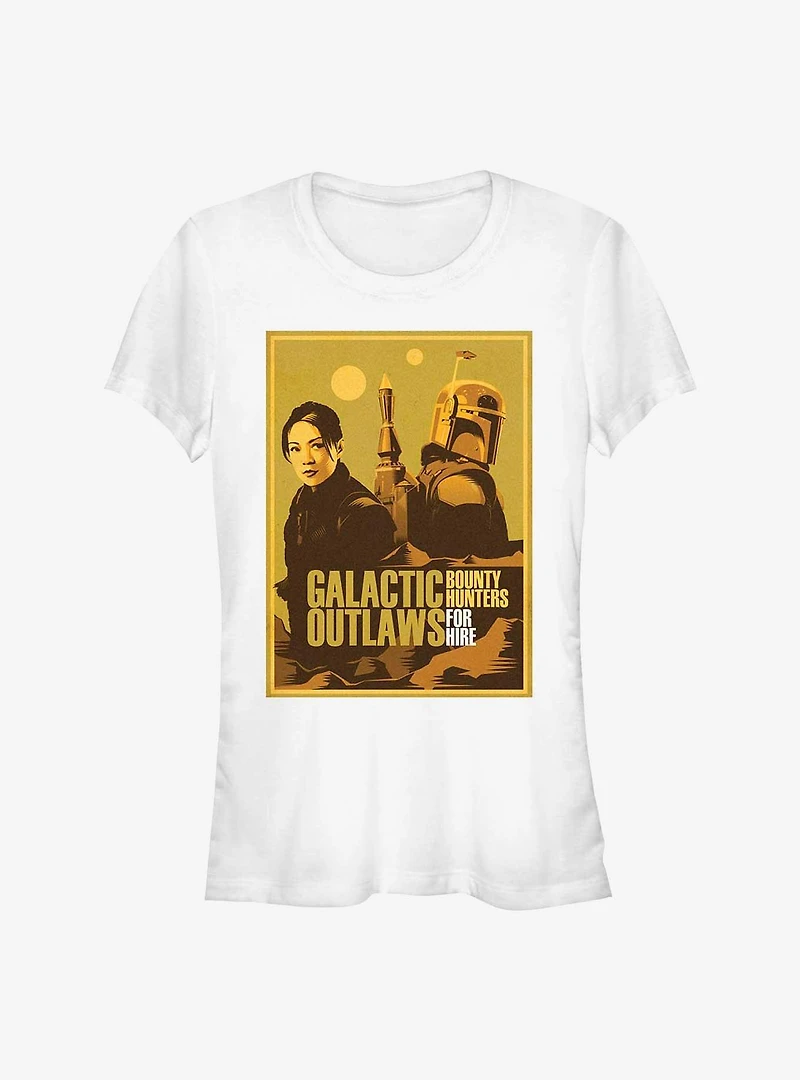 Star Wars The Book Of Boba Fett Galactic Outlaws Girls T-Shirt