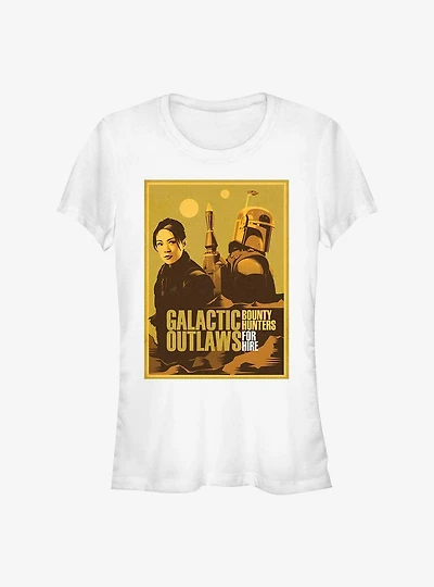 Star Wars The Book Of Boba Fett Galactic Outlaws Girls T-Shirt